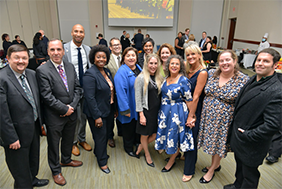 Group of people at the Center Collaborative Leadership 20th anniversary.